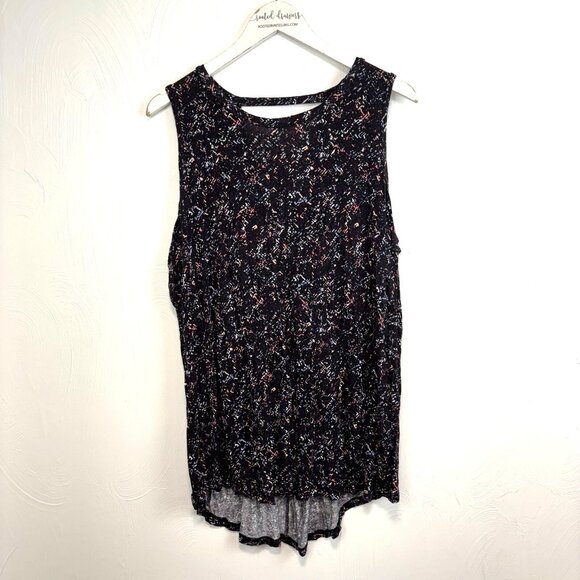 LIVI Geometric Blouse Sleeveless Colorful Casual Pullover Lightweight Relaxed 18 - Picture 1 of 5